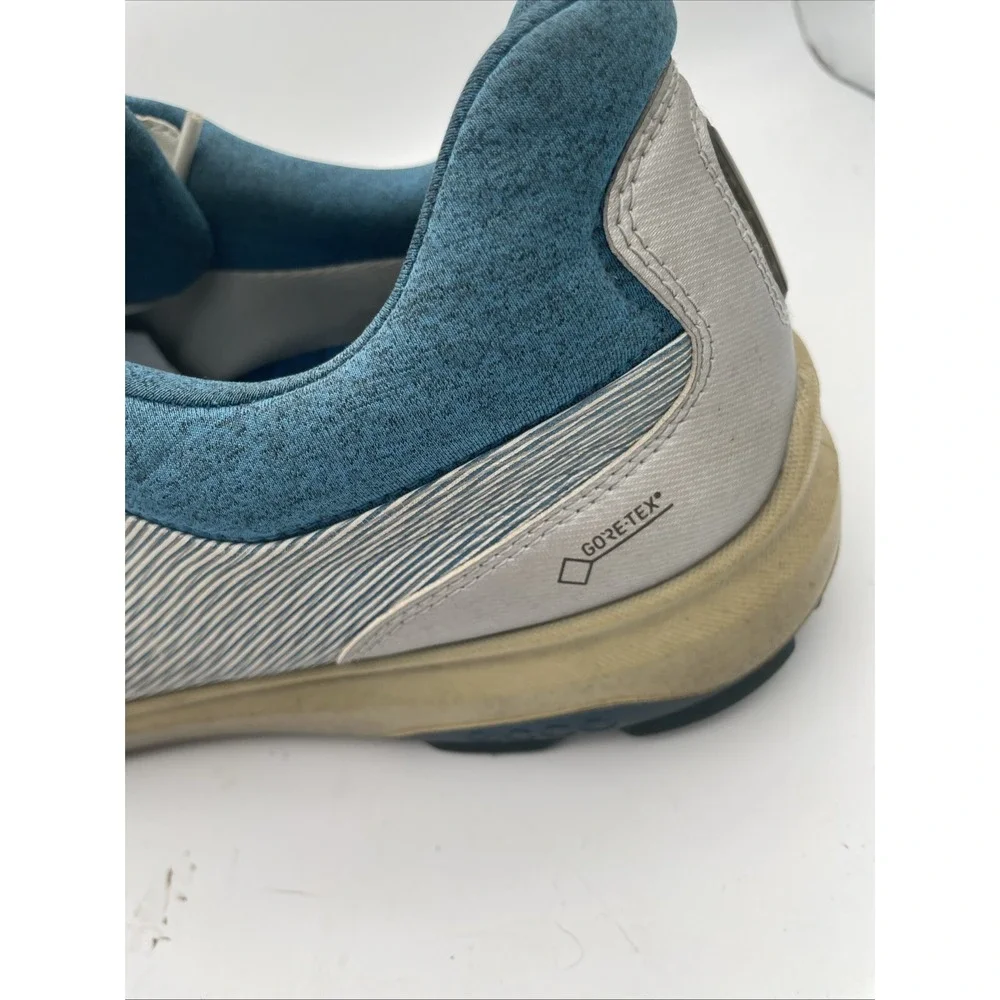 ECCO Mens Biom Hybrid 3 GoreTex Yak Leather White Gray Golf Shoes Size 13‎